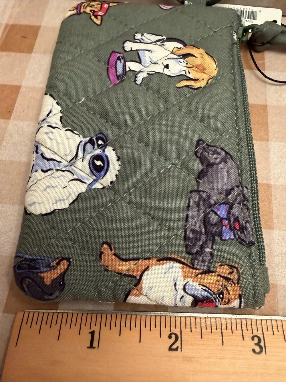 Vera Bradley Zip ID Case In Dog Park Pattern New With Tag